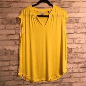 CAbi Notch Tee Style #5563 Yellow